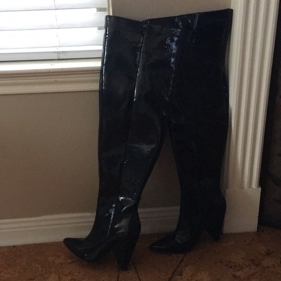 Patent Leather Thigh High Boots!!!!! - Picture 1 of 4